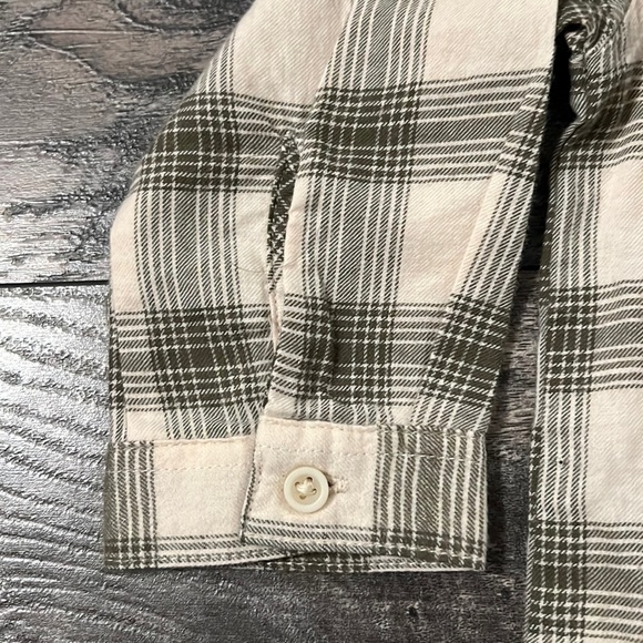 Zara cotton shirt baby boy 12-18 months new plaid khaki ecru - Picture 4 of 9